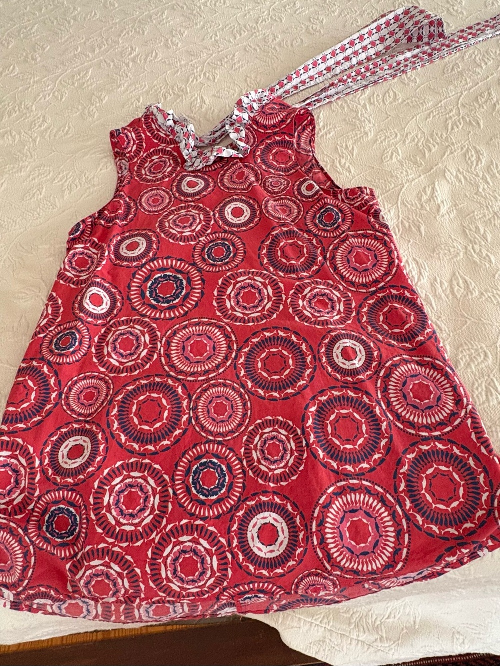Tyler Boe Red Circular Print Tie-Strap Tank